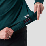 Men's Micro Grid Gravel Sweater - Dark Teal