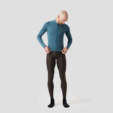 Men's Long Sleeve Micro Grid Jersey - Glacier Freeze