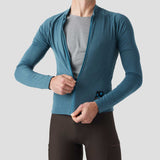 Men's Long Sleeve Micro Grid Jersey - Glacier Freeze