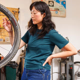 2025 Women's Merino Riding Shirt - Emerald