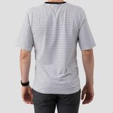 Men's Organic Riding Shirt  - White Stripes