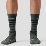 Merino Line Sock - Olive