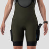 2025 Women's Droptail Cargo Bib Short - Olive