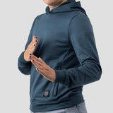Women's Grid Thermal Hooded Pullover - Zephyr