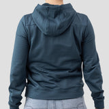 Women's Grid Thermal Hooded Pullover - Zephyr