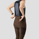 2024 Women's Thermal Droptail Cargo Bib Tight - Espresso