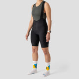 Women's  Droptail Thermal Cargo Bib Short - Black