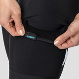 Women's  Droptail Thermal Cargo Bib Short - Black