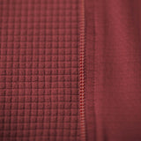 Women's Grid Thermal Jersey - Burgundy