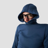 Men's Power Air Hooded Pullover - Stone Blue (cosmetic blem)