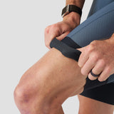 Men's Work Bib Short - Stone Blue