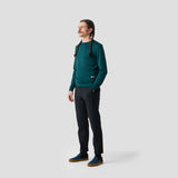Men's Micro Grid Gravel Sweater - Dark Teal