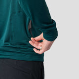 Men's Micro Grid Gravel Sweater - Dark Teal